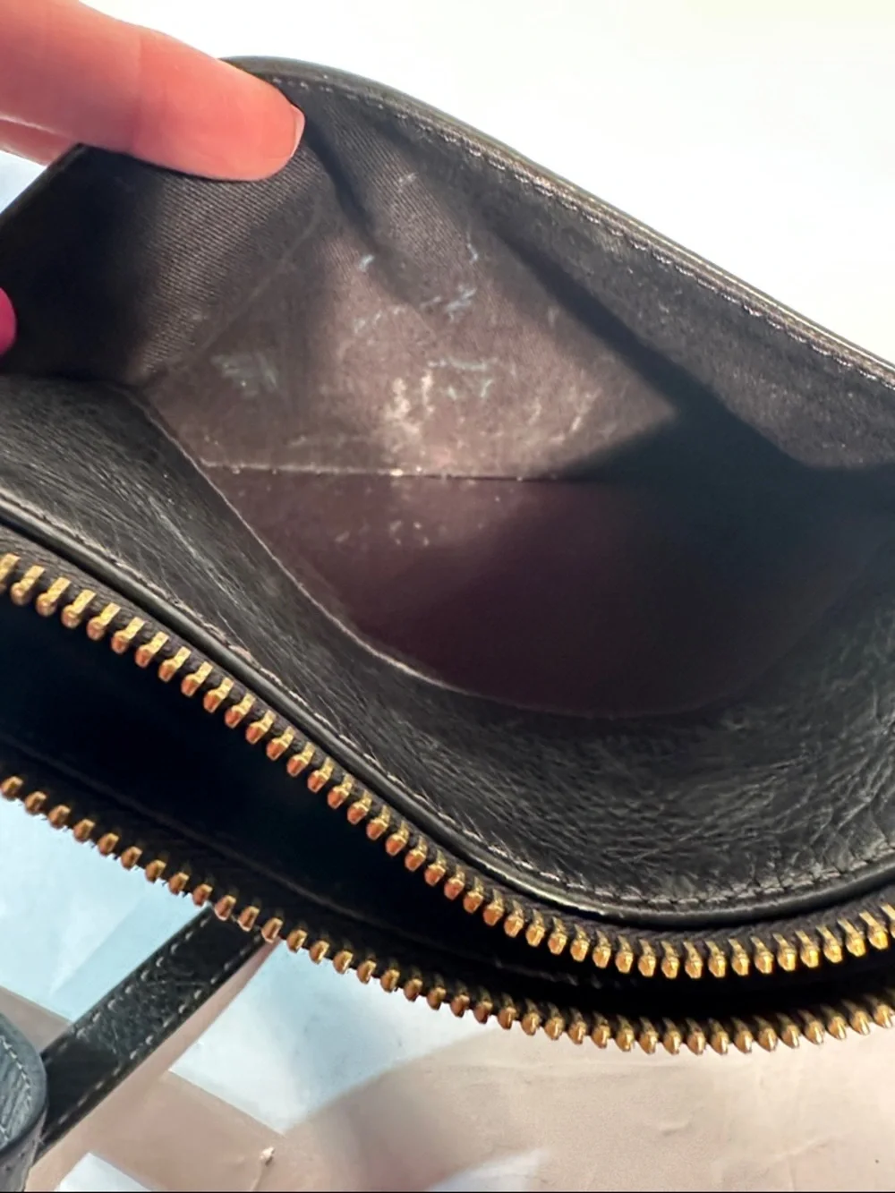 Fossil Vickery Crossbody Black Leather Bag Adjustable Straps Zipper #ZB6465 0215 - Picture 11 of 12